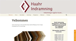 Desktop Screenshot of haahrindramning.dk