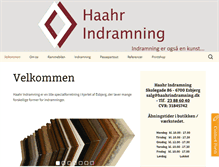 Tablet Screenshot of haahrindramning.dk